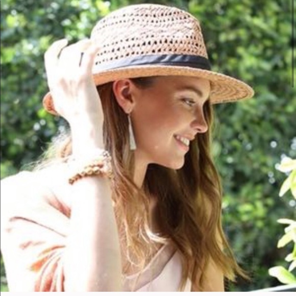 Woven Straw Fedora Panama Hat - Picture 3 of 6